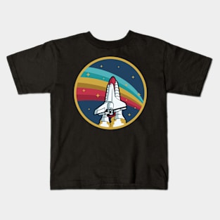 Space Shuttle Rocket Spaceship Astronaut Kids T-Shirt